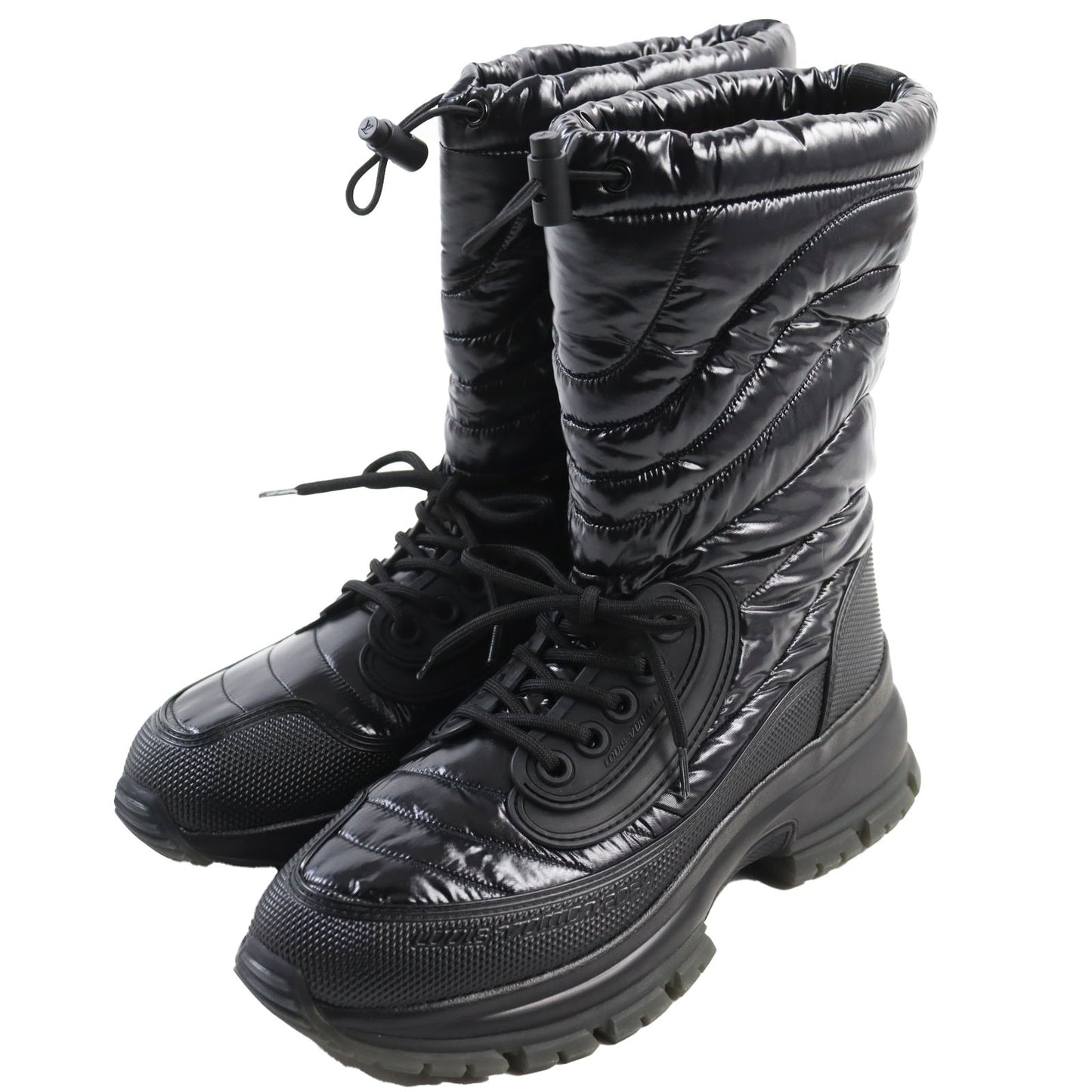 LOUIS VUITTON boots Nylon, Rubber black 2054 lines 7