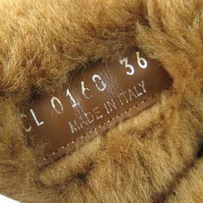 LOUIS VUITTON boots Mouton Camel Snowball line 36