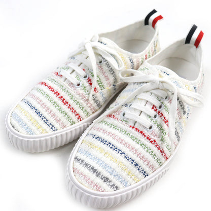 THOM BROWNE Low cut sneakers tweed White multicolor 8