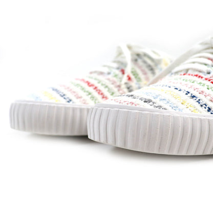 THOM BROWNE Low cut sneakers tweed White multicolor 8