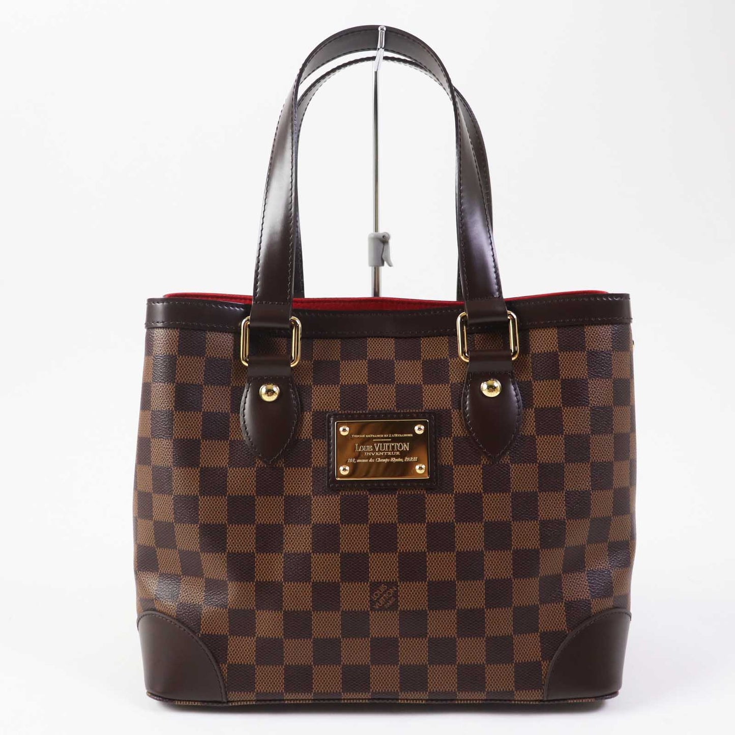 LOUIS VUITTON Tote Bag N51205 Damier canvas leather Brown type Hamstead PM