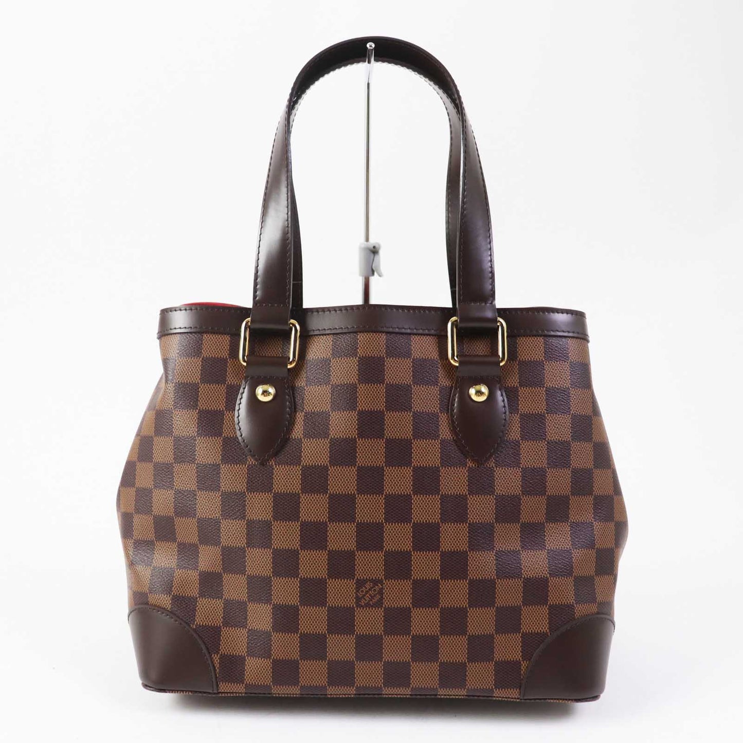 LOUIS VUITTON Tote Bag N51205 Damier canvas leather Brown type Hamstead PM