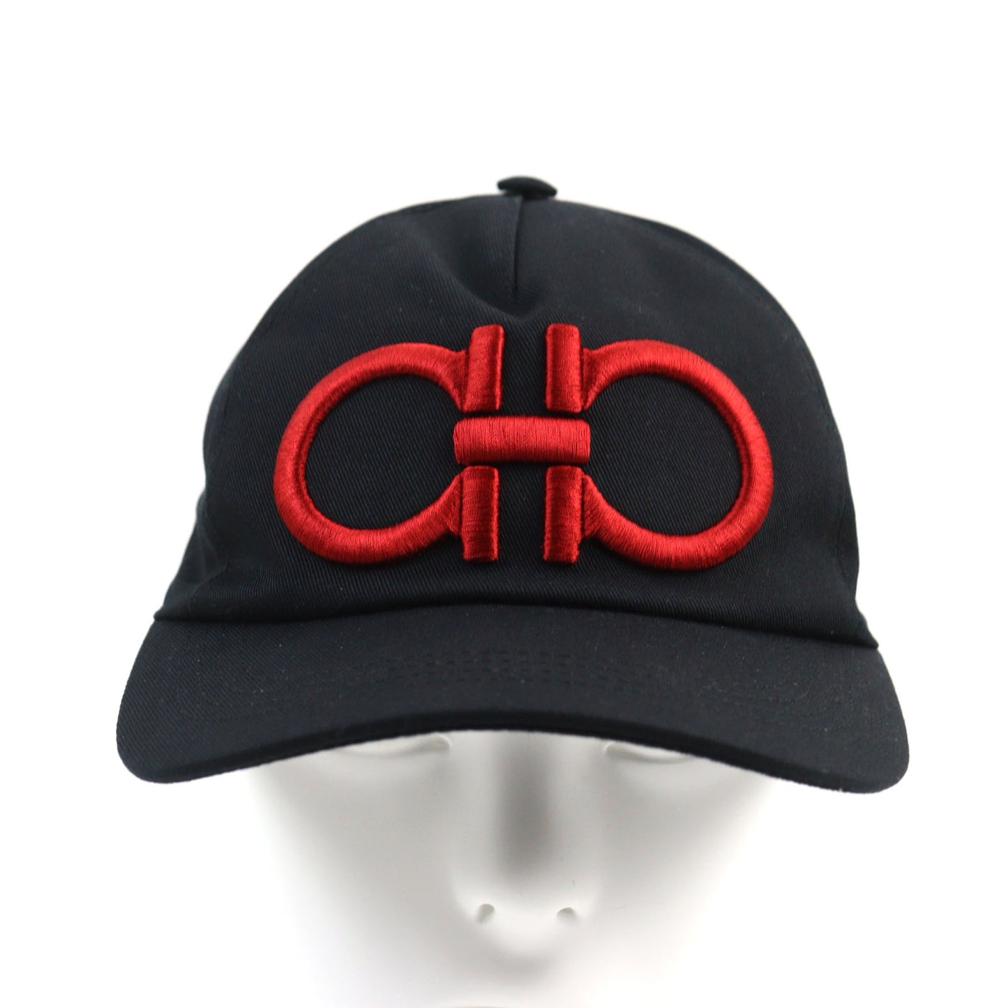 Salvatore Ferragamo cap cotton Black red