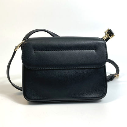 GIVENCHY Shoulder Bag leather black Crossbody Nobile Women Used Authentic