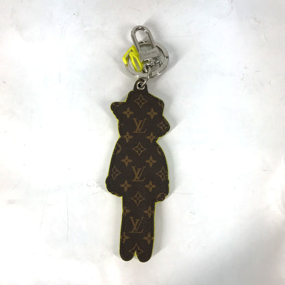 LOUIS VUITTON key ring MP2922 leather multicolor LV Friends Monogram Porto Cre LV Scarecrow mens Used Authentic