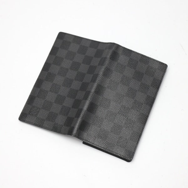 LOUIS VUITTON Long Wallet Purse N63116 Damier canvas Damier Graphite Damier Graphite Portefeuille Columbus mens Used Authentic