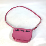 BALENCIAGA Shoulder Bag 550639 leather pink Ville di Women Used Authentic