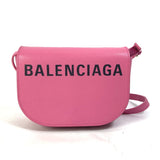 BALENCIAGA Shoulder Bag 550639 leather pink Ville di Women Used Authentic