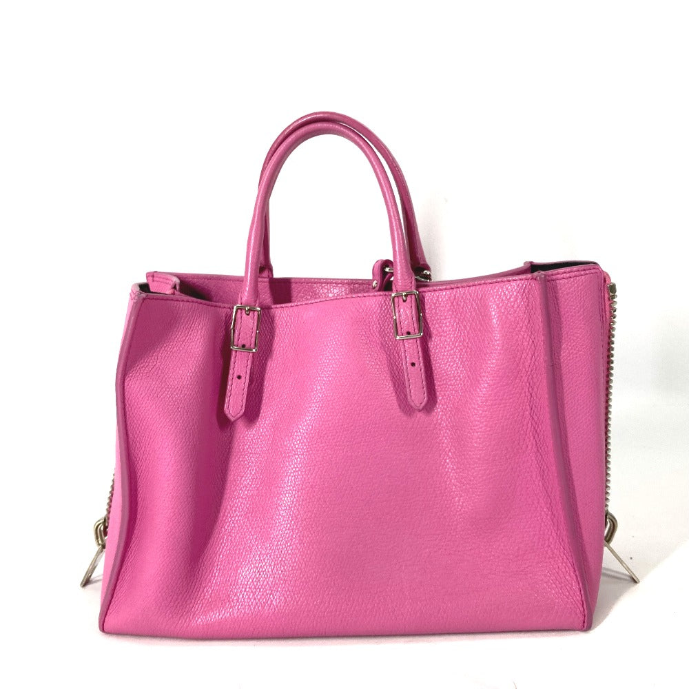 BALENCIAGA Shoulder Bag 399531 leather pink The Paper Mini 2way