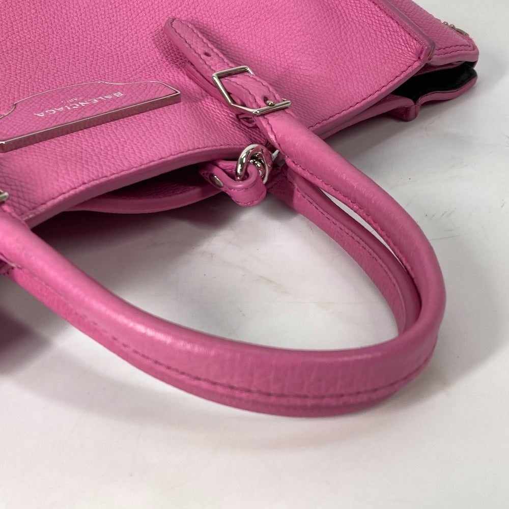 BALENCIAGA Shoulder Bag 399531 leather pink The Paper Mini 2way