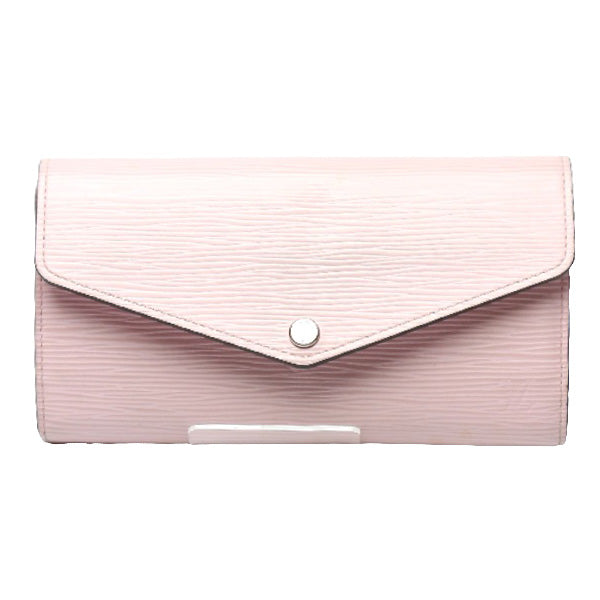 LOUIS VUITTON Long Wallet Purse M61216 Epi Leather Rose valerine Portefeuille Sara Epi With Coin Pocket Women Used Authentic