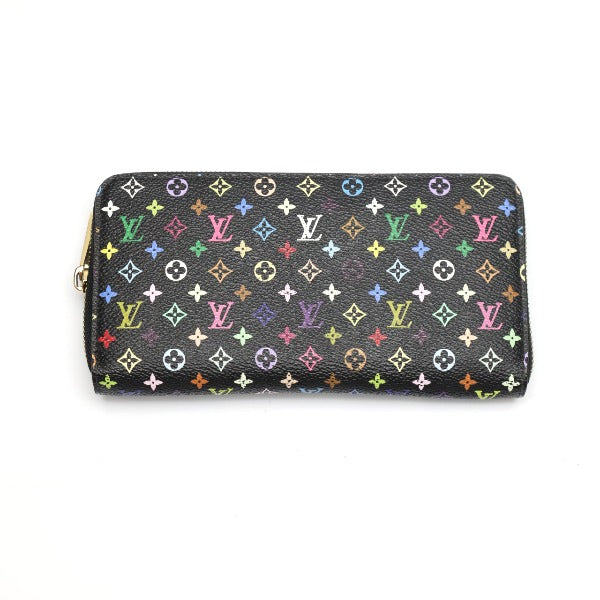 LOUIS VUITTON Long Wallet Purse M60243 Monogram multicolor Noir / Grunard Zip Around multicolor Zippy wallet Women Used Authentic