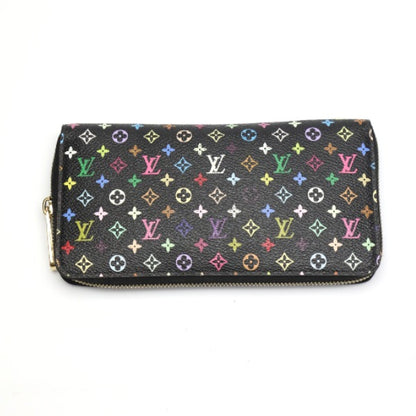 LOUIS VUITTON Long Wallet Purse M60243 Monogram multicolor Noir / Grunard Zip Around multicolor Zippy wallet Women Used Authentic