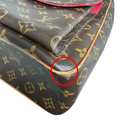 LOUIS VUITTON Tote Bag M51162 Monogram canvas Brown Multiplicite Monogram Handbag unisex(Unisex) Used Authentic