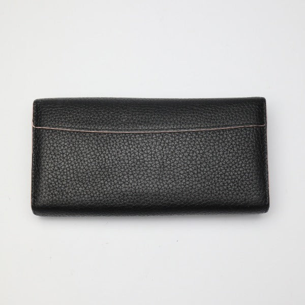 LOUIS VUITTON Long Wallet Purse M67663 Taurillon Clemence black Bifold Walletlong wallet Taurillon Clemence Portefeuille Capsine Women Used Authentic