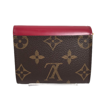 LOUIS VUITTON Coin case M62932 Monogram canvas Fuchsia Portefeuille Zoe Monogram Coin purse with Card Case Women Used Authentic