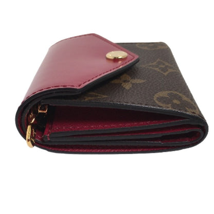 LOUIS VUITTON Coin case M62932 Monogram canvas Fuchsia Portefeuille Zoe Monogram Coin purse with Card Case Women Used Authentic