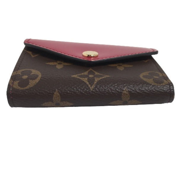 LOUIS VUITTON Coin case M62932 Monogram canvas Fuchsia Portefeuille Zoe Monogram Coin purse with Card Case Women Used Authentic