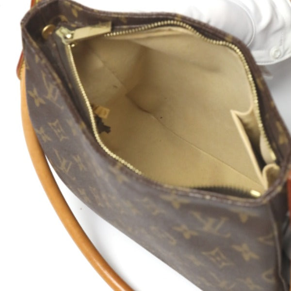 LOUIS VUITTON Shoulder Bag M51146 Monogram canvas Brown Monogram Looping MM Women Used Authentic