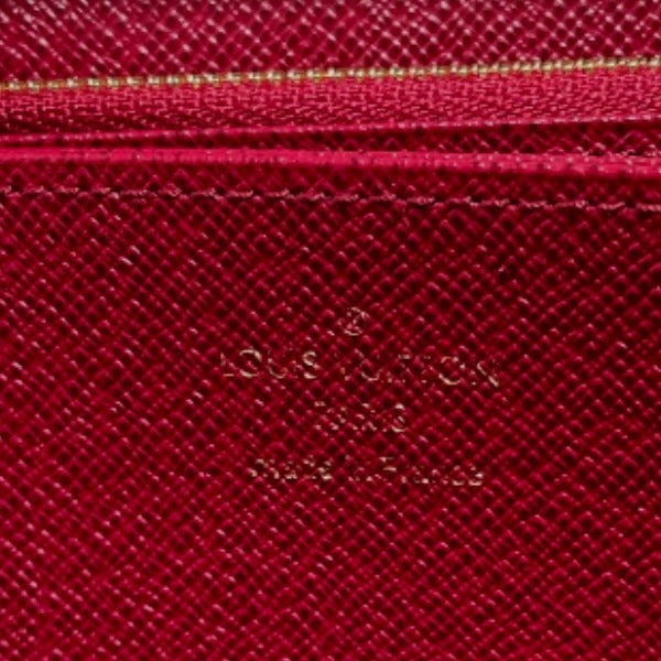 LOUIS VUITTON Long Wallet Purse M41895 Monogram canvas Fuchsia Zip Around Monogram Zippy wallet unisex(Unisex) Used Authentic