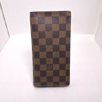 LOUIS VUITTON Bifold Wallet N60017 Damier canvas Brown Wallet with card pocket Damier Portefeuille Blaza mens(Unisex) Used Authentic