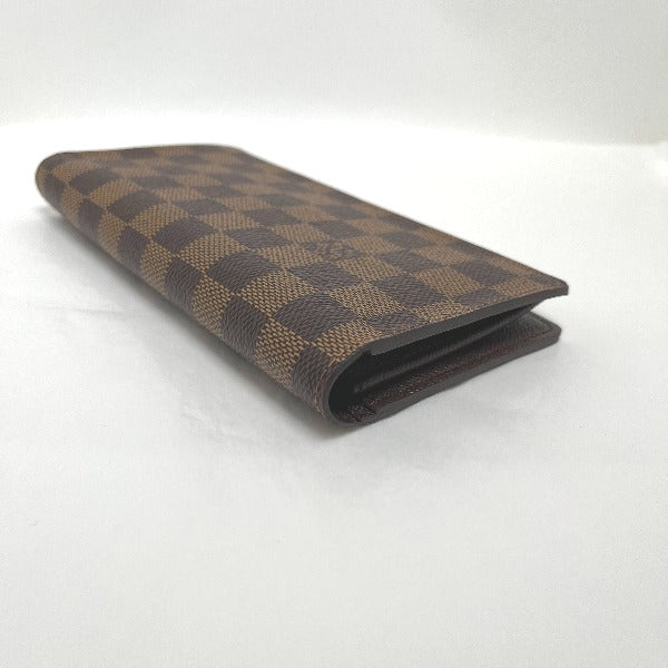 LOUIS VUITTON Bifold Wallet N60017 Damier canvas Brown Wallet with card pocket Damier Portefeuille Blaza mens(Unisex) Used Authentic