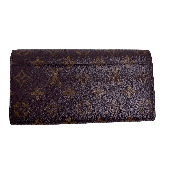 LOUIS VUITTON Long Wallet Purse M60531 Monogram canvas Brown Monogram Portefeuille Sara Women Used Authentic