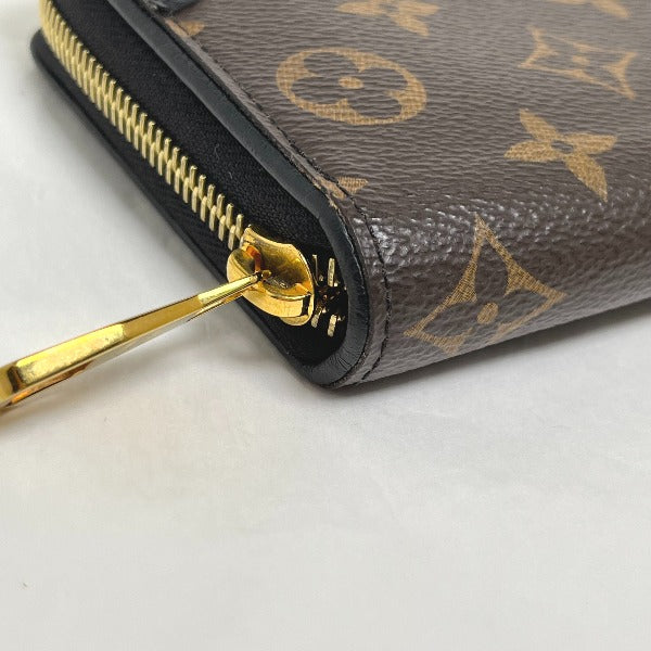 LOUIS VUITTON Long Wallet Purse M61855 Monogram canvas Noir Zip Around Monogram Zippy wallet unisex(Unisex) Used Authentic