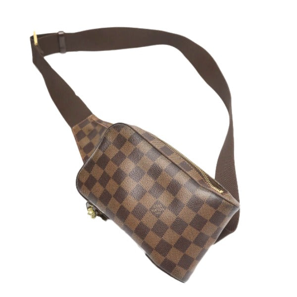 LOUIS VUITTON Sling bag N51994 Damier canvas, leather Brown Waist pouch Damier Geronimos unisex(Unisex) Used Authentic