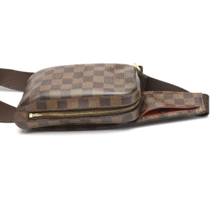 LOUIS VUITTON Sling bag N51994 Damier canvas, leather Brown Waist pouch Damier Geronimos unisex(Unisex) Used Authentic