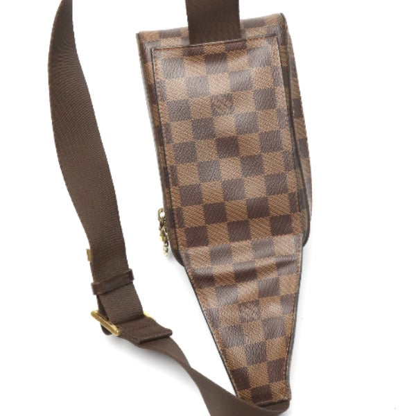 LOUIS VUITTON Sling bag N51994 Damier canvas, leather Brown Waist pouch Damier Geronimos unisex(Unisex) Used Authentic