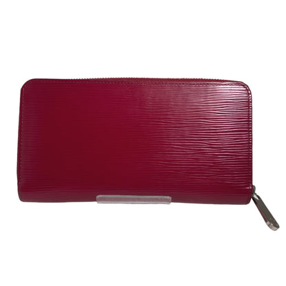 LOUIS VUITTON Long Wallet Purse M60305 Epi Leather Fuchsia Zip Around Epi Zippy wallet Women Used Authentic