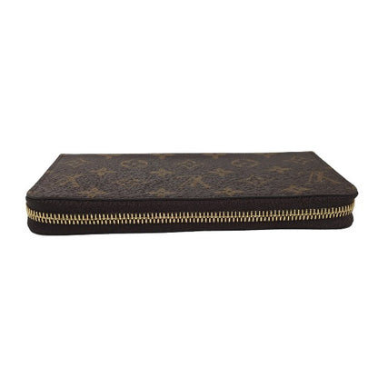 LOUIS VUITTON Long Wallet Purse M42616 Monogram canvas Brown Long Wallet Purse Monogram Zip Around unisex(Unisex) Used Authentic