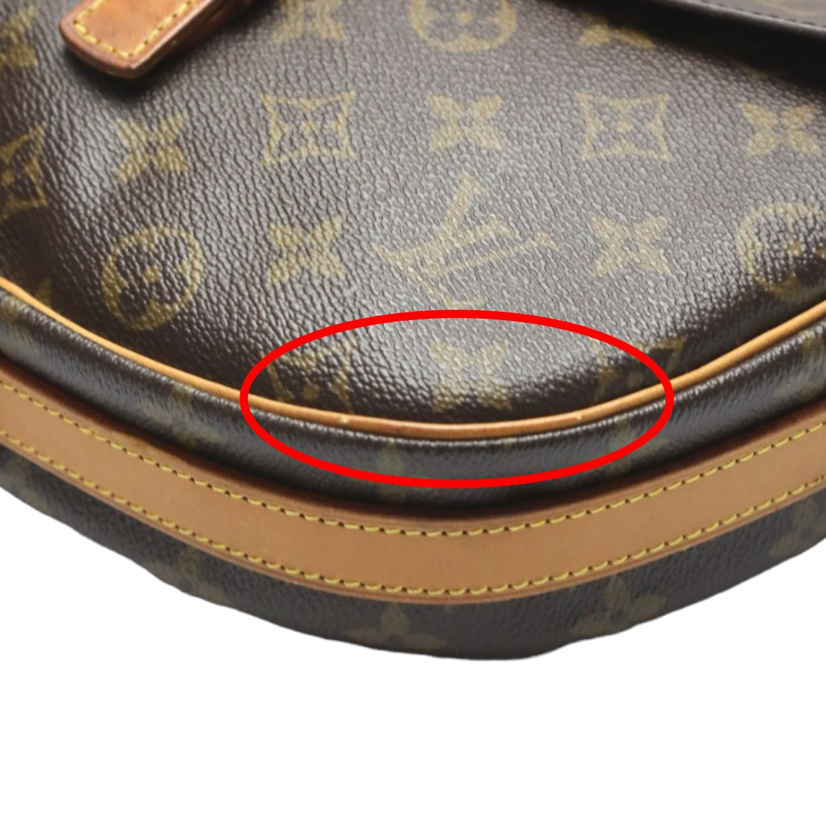 LOUIS VUITTON Shoulder Bag M51227 Monogram canvas Brown Shoulder Bag Monogram Geneufeille Women Used Authentic