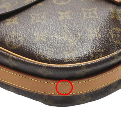 LOUIS VUITTON Shoulder Bag M51227 Monogram canvas Brown Shoulder Bag Monogram Geneufeille Women Used Authentic