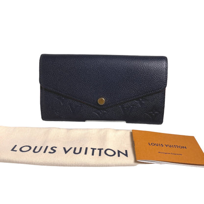 LOUIS VUITTON Long Wallet Purse M62125 Monogram Ann Platt Marine Rouge Portefeuille Sarah Ann Platt Coin purse with Card Case Women Used Authentic