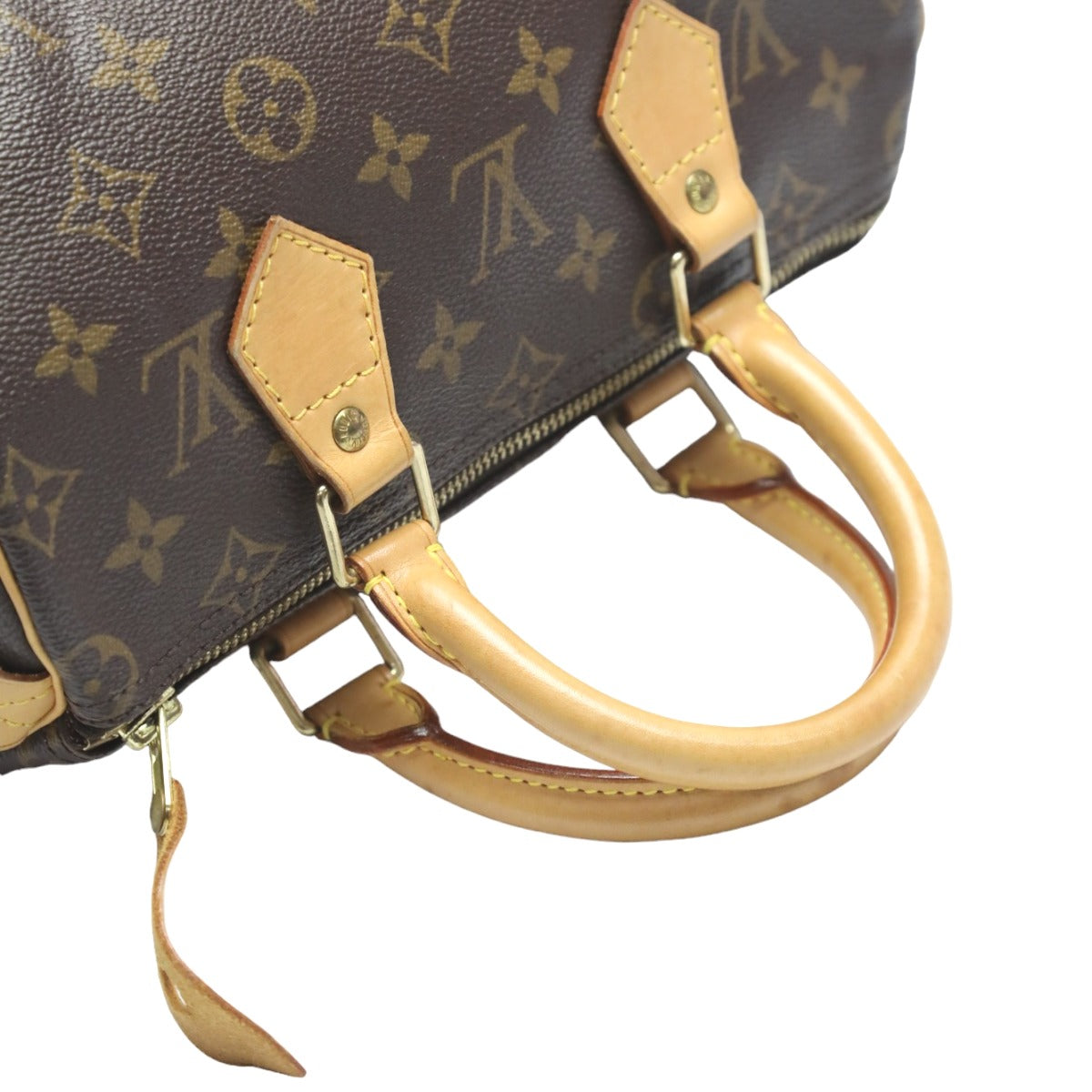 LOUIS VUITTON Handbag M41528 Monogram canvas Brown Mini Boston Monogram Speedy 25 Women Used Authentic