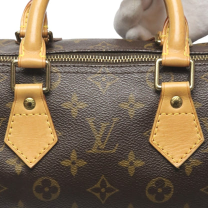 LOUIS VUITTON Handbag M41528 Monogram canvas Brown Mini Boston Monogram Speedy 25 Women Used Authentic