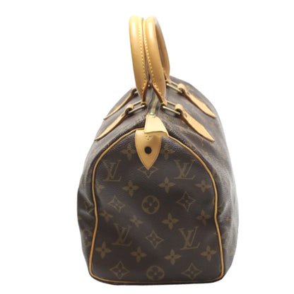 LOUIS VUITTON Handbag M41528 Monogram canvas Brown Mini Boston Monogram Speedy 25 Women Used Authentic