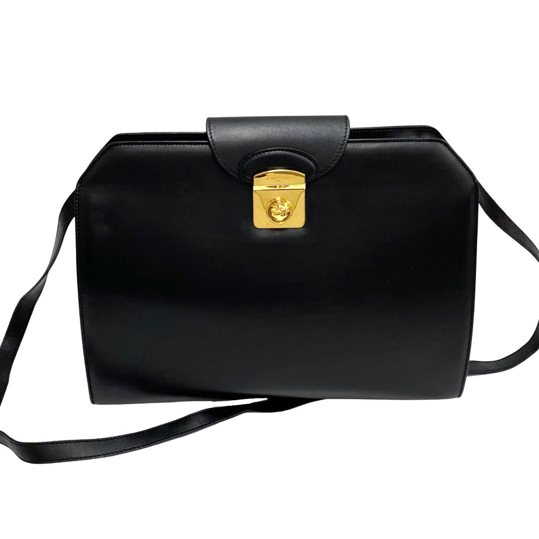 Salvatore Ferragamo Shoulder Bag leather black