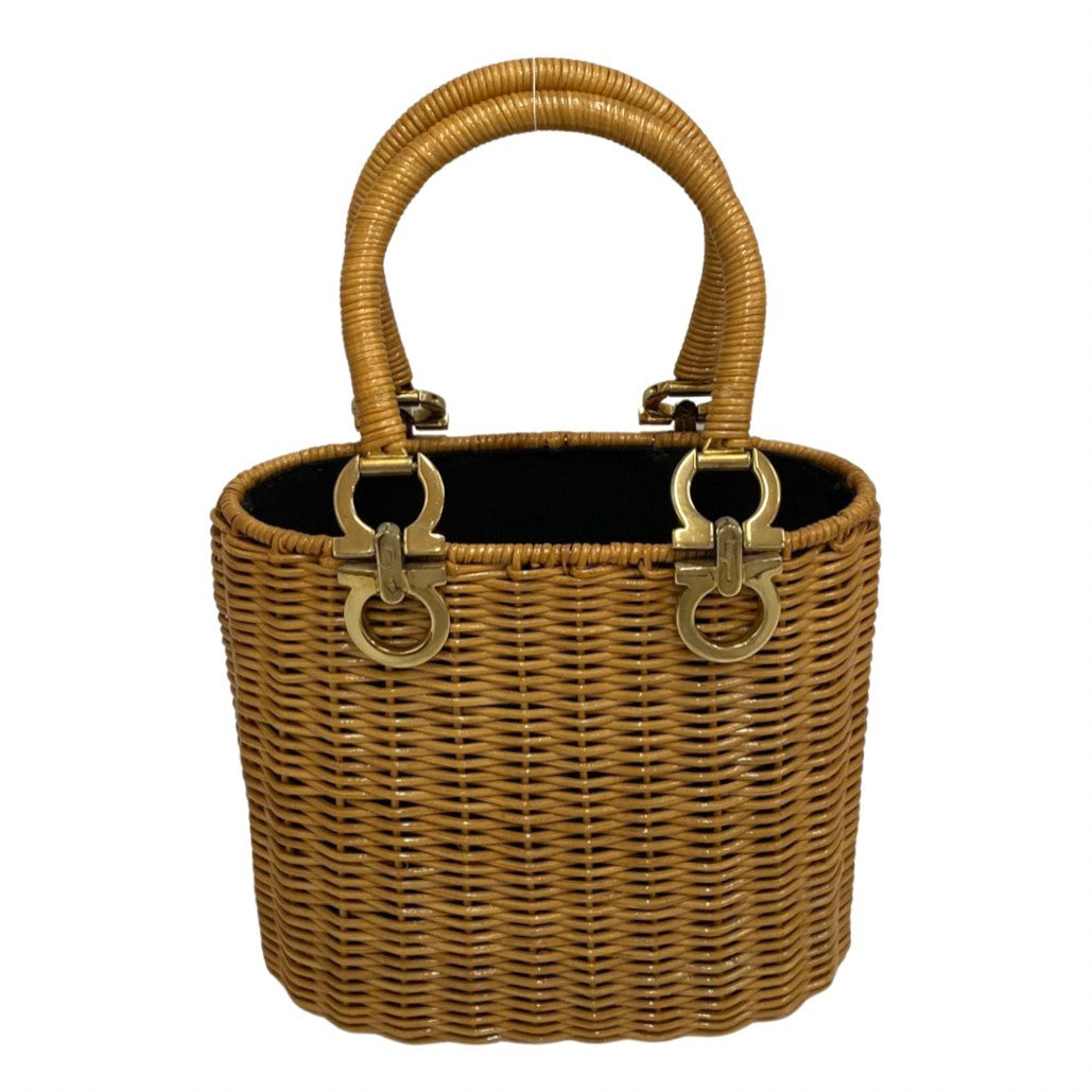 Salvatore Ferragamo Handbag Rattan beige