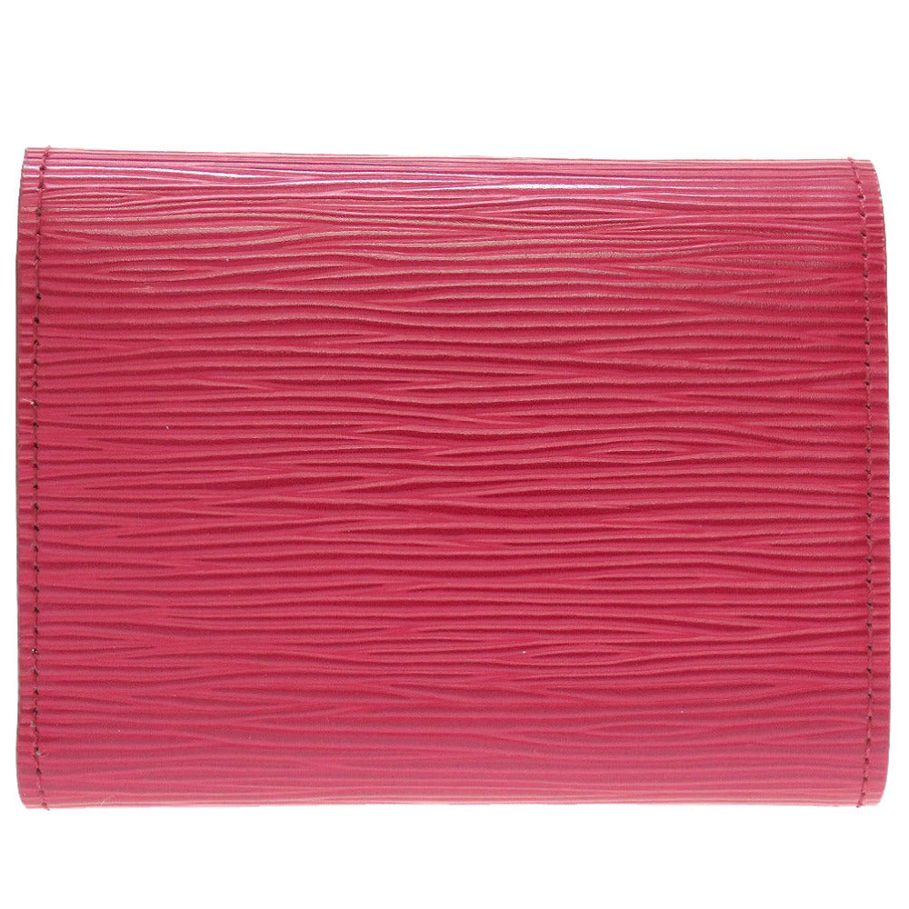 LOUIS VUITTON Tri-fold wallet M62171 Epi Leather Fuchsia Compact wallet Epi Portefeuille Victorine Women Used Authentic