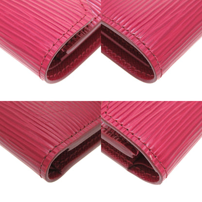 LOUIS VUITTON Tri-fold wallet M62171 Epi Leather Fuchsia Compact wallet Epi Portefeuille Victorine Women Used Authentic