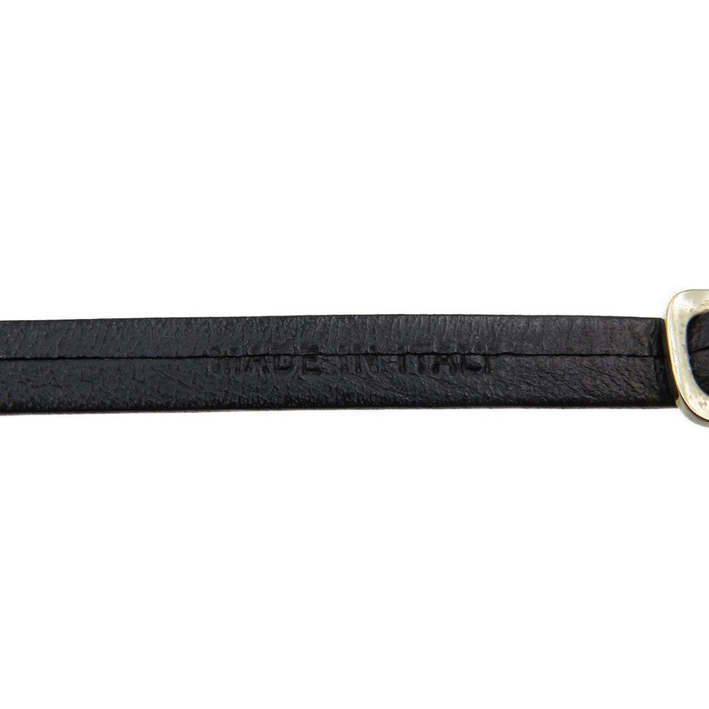 Salvatore Ferragamo bracelet Leather, Metal black