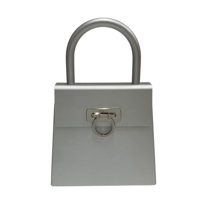 Salvatore Ferragamo Handbag Aluminum Silver