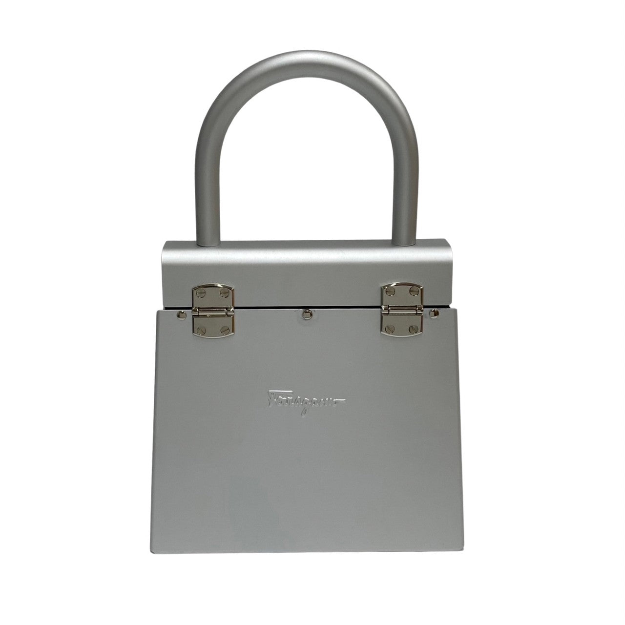 Salvatore Ferragamo Handbag Aluminum Silver