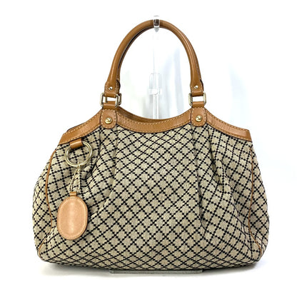 GUCCI Tote Bag 211944 Canvas / leather beige Bag Sukey