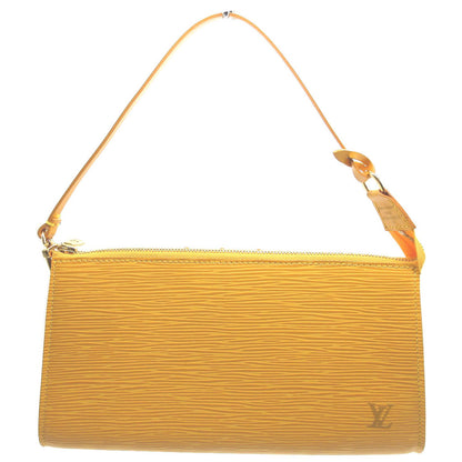 LOUIS VUITTON Pouch M52959 Epi Leather Tassiri Yellow Accessory pouch Epi Pochette Accessoires Women Used Authentic