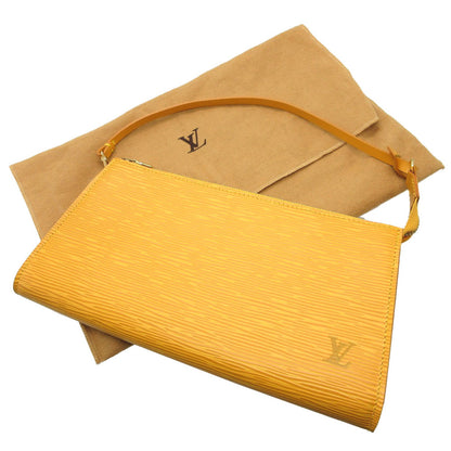 LOUIS VUITTON Pouch M52959 Epi Leather Tassiri Yellow Accessory pouch Epi Pochette Accessoires Women Used Authentic