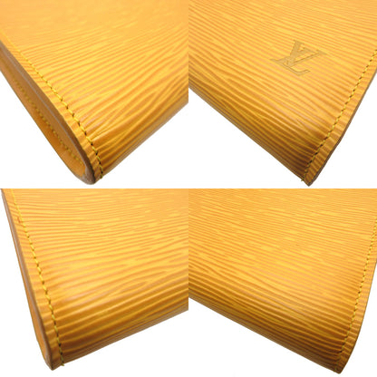 LOUIS VUITTON Pouch M52959 Epi Leather Tassiri Yellow Accessory pouch Epi Pochette Accessoires Women Used Authentic